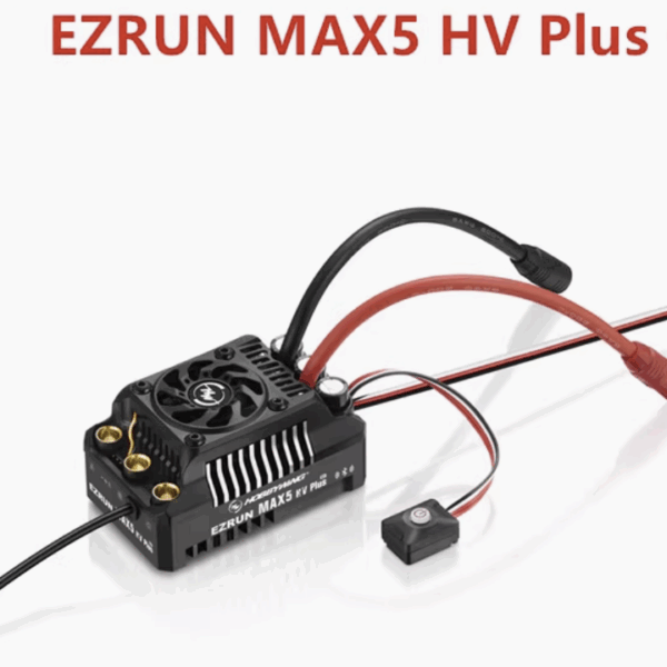 HOBBYWING EzRun MAX5 HV Plus G2 330A Sensored Brushless ESC 6-12S Lipo for 1/5 RC Trucks 1/7 1/8 Extreme Speed Model Car